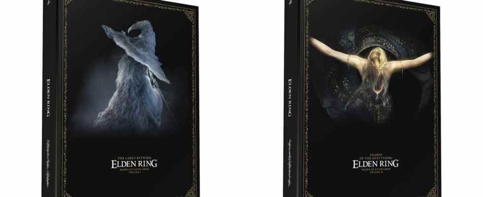 Elden Ring hardcover guide Books of Knowledge Volume I and II