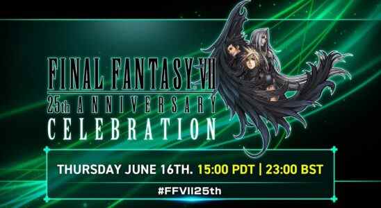 La diffusion de la célébration du 25e anniversaire de Final Fantasy VII est prévue pour le 16 juin