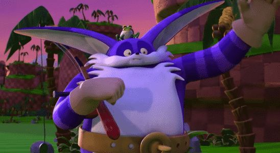 Le clip de la série animée Sonic Prime Netflix présente Big the Cat et Froggy