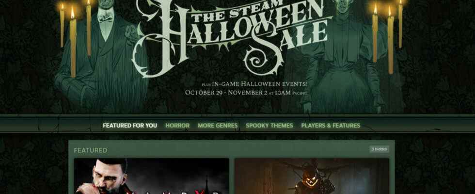 Le système de paiement de Steam s'est écrasé aujourd'hui alors que la vente d'Halloween se terminait