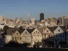 L'horizon de San Francisco, en Californie.  La tendance des deux maisons est particulièrement forte en dehors de San Francisco.