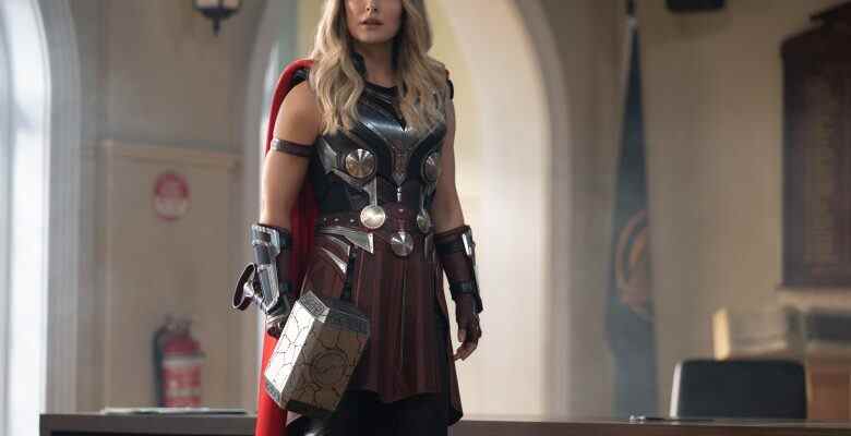 Natalie Portman as The Mighty Thor in Marvel Studios' THOR: LOVE AND THUNDER. Photo by Jasin Boland. ©Marvel Studios 2022. All Rights Reserved.