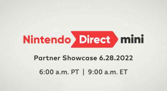 Nintendo Direct Mini : Partner Showcase prévu pour le 28 juin