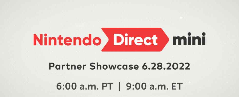 Nintendo Direct Mini : Partner Showcase prévu pour le 28 juin