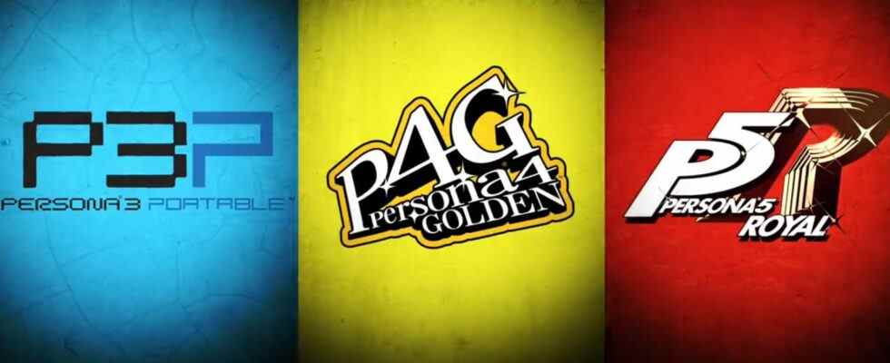 Persona 3 Portable, Persona 4 Golden, Persona 5 Royal arrivent sur Xbox Game Pass