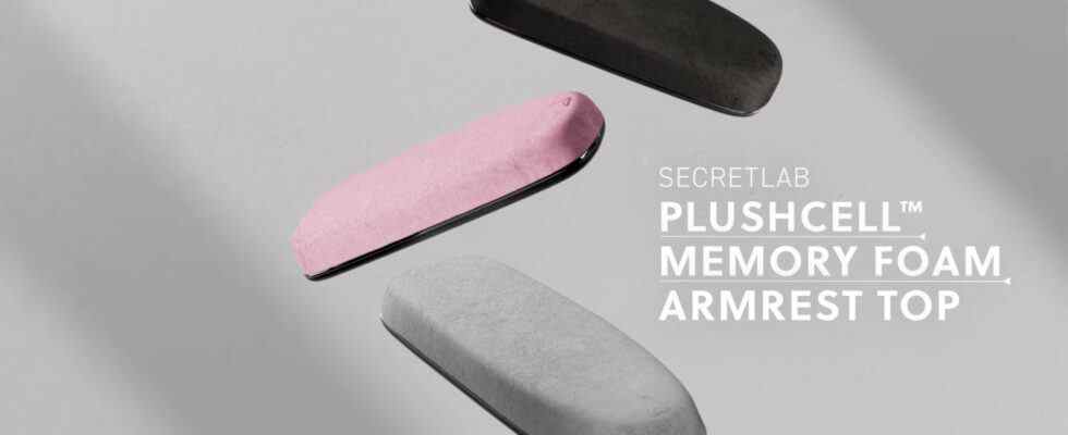 Secretlab lance des accoudoirs en mousse à mémoire de forme pour ses chaises de jeu