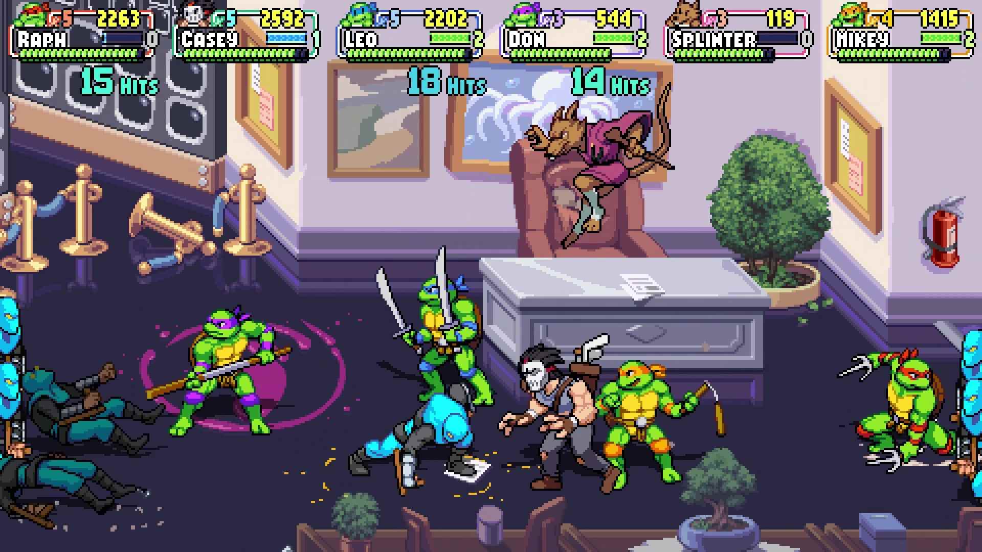TMNT Teenage Mutant Ninja Turtles: Shredders Revenge Foot Clan Soldiers ont de la personnalité, des actions supplémentaires et un intérêt pour les petits détails et l'animation maintenant de Tribute Games / Dotemu Shredder's Revenge
