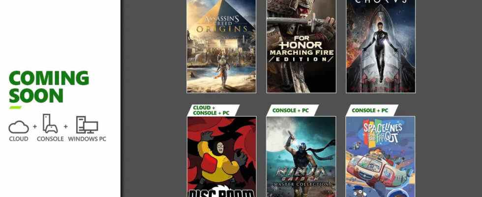 Xbox Game Pass ajoute Assassin's Creed Origins, Ninja Gaiden Master Collection, Disc Room et plus encore début juin