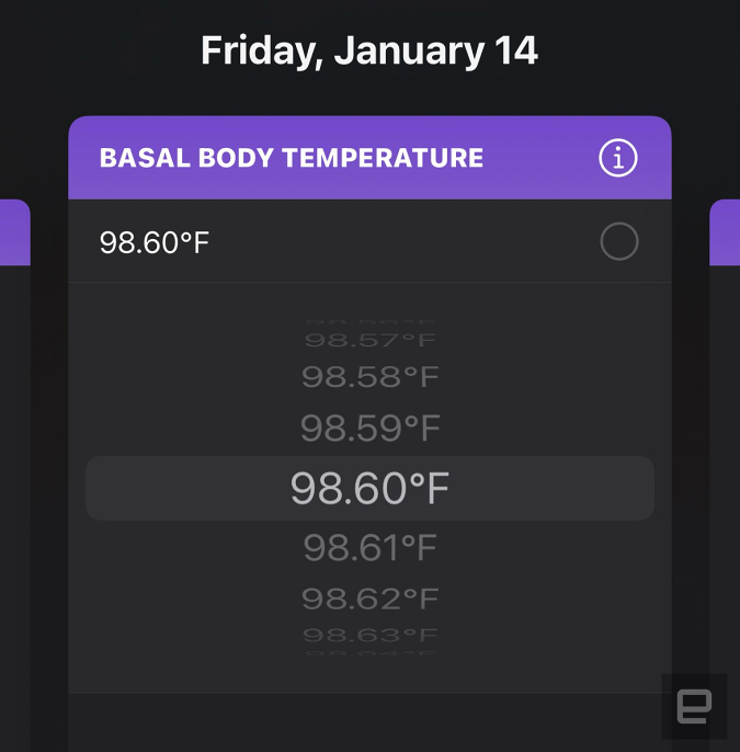 Les utilisateurs d'Apple Health ont la possibilité d'enregistrer leur température corporelle basale.