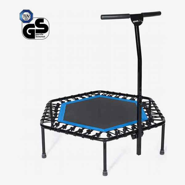 Sportplus Silent Fitness Mini trampoline avec barre de maintien réglable
