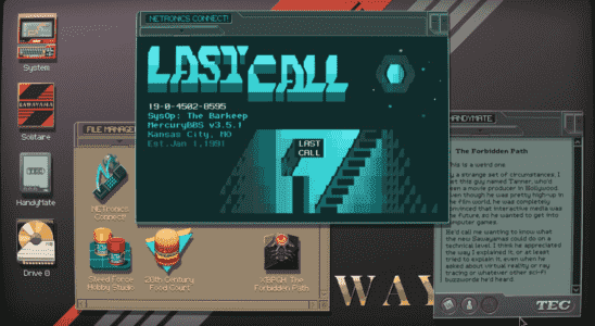 Le dernier jeu Zachtronics, Last Call BBS est maintenant disponible en accès anticipé