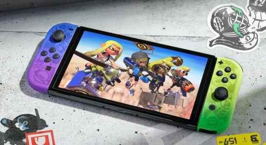 Nintendo dévoile un nouveau commutateur OLED coloré pour Splatoon 3