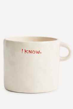 Tasse en céramique « Je sais »