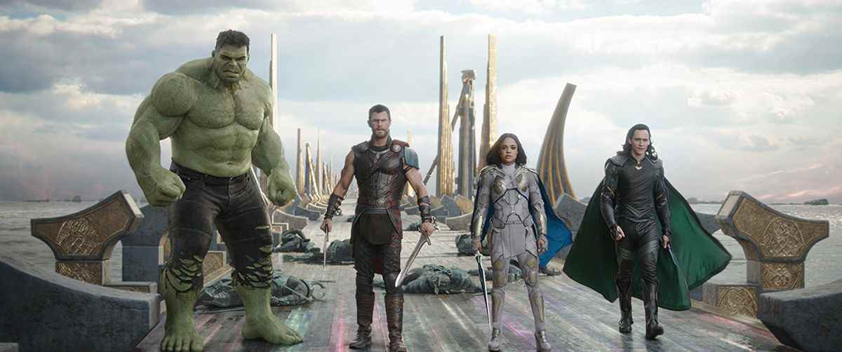 Thor : Ragnarok - Hulk, Thor, Valkyrie, Loki