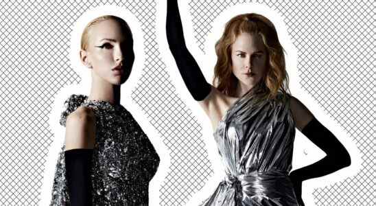 Deux blondes très importantes (VIB) ont marché Balenciaga Couture