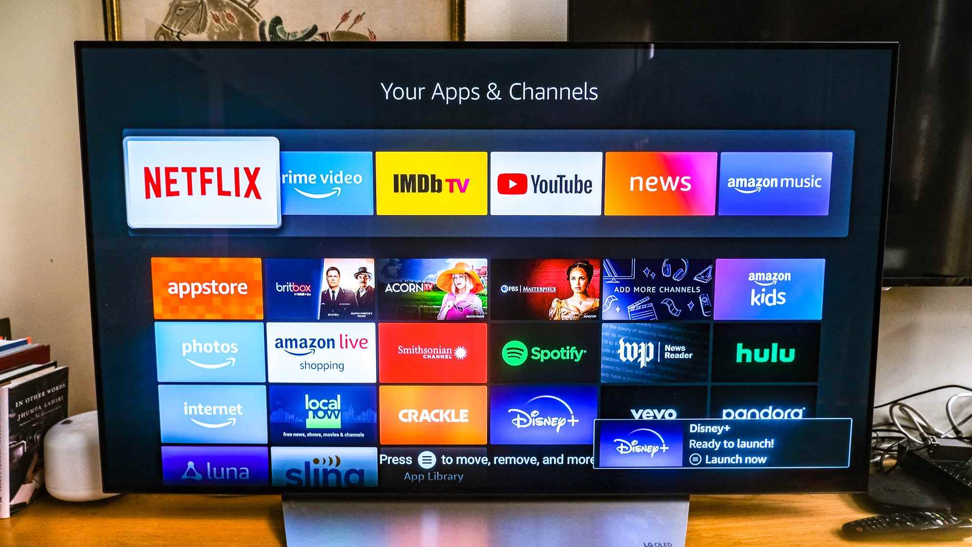 L'écran des applications FireTV sur le téléviseur est devenu Amazon Fire TV Stick 4K Max