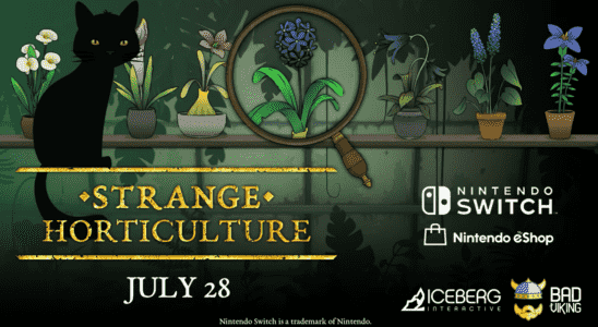 Le jeu de puzzle occulte Strange Horticulture sortira sur Switch eShop ce mois-ci