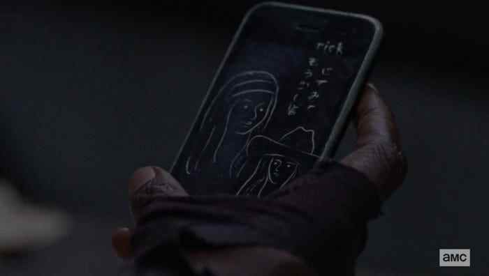 Le téléphone de Rick dans The Walking Dead