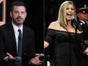 Jimmy Kimmel et Fergie.  (fichiers AP)