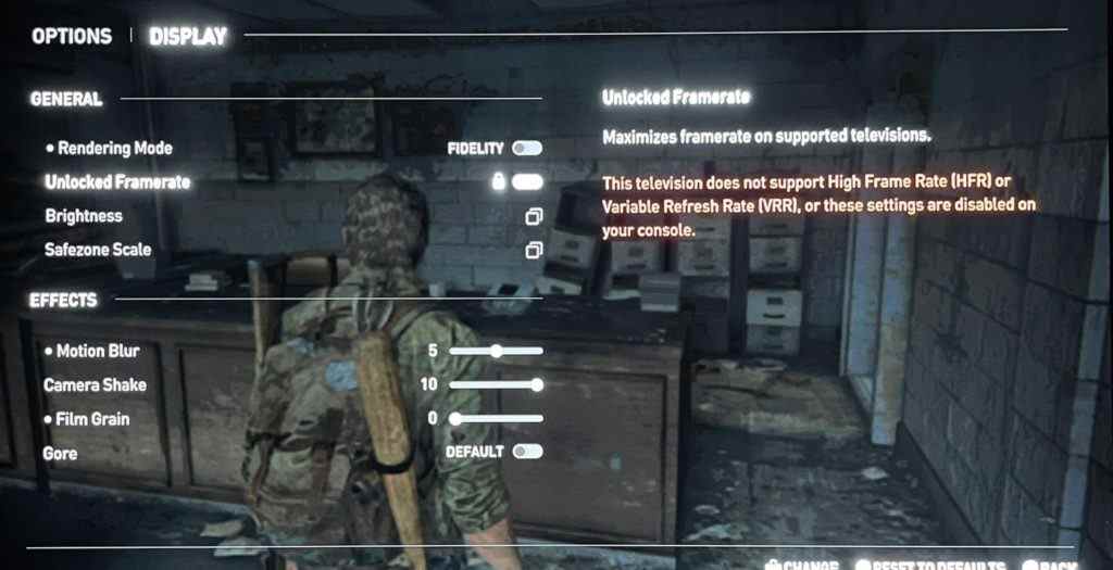 The Last of Us Part 1 Leaked Screenshots montre des options supplémentaires pour le jeu 