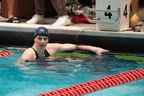 La nageuse de l'Université de Pennsylvanie, Lia Thomas, regarde après avoir remporté le 200 mètres nage libre lors des championnats féminins de natation et de plongeon de l'Ivy League 2022 à Blodgett Pool le 18 février 2022 à Cambridge, Massachusetts.  (Photo de Kathryn Riley/Getty Images)