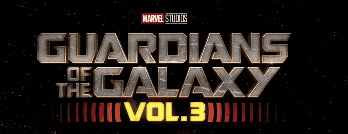 une carte de titre qui dit Guardians of the Galaxy: Vol.  3