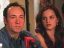 Les acteurs Kevin Spacey et Mena Suvari assistent à la conférence de presse du film, 