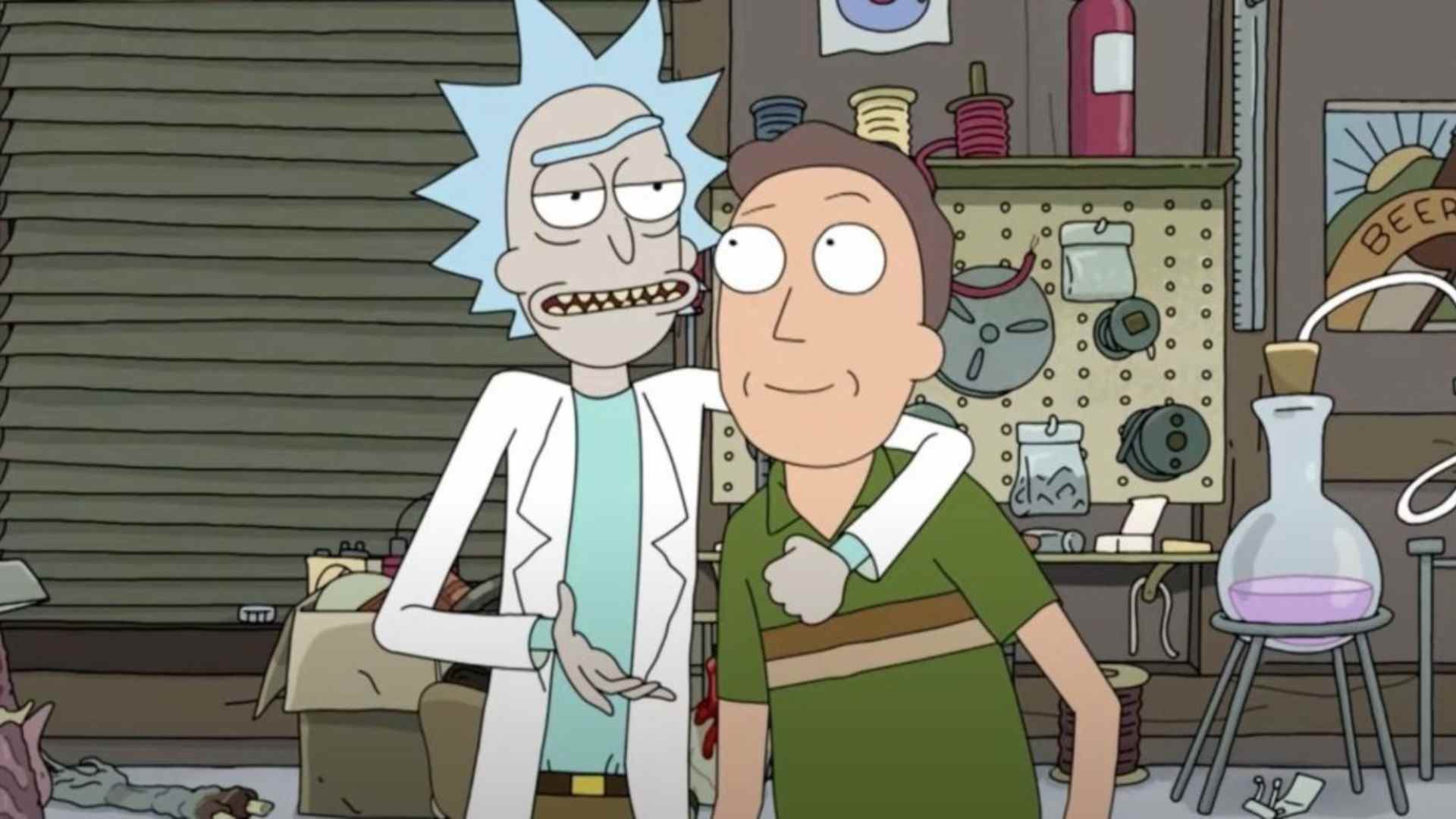 Jerry et Rick dans Rick et Morty