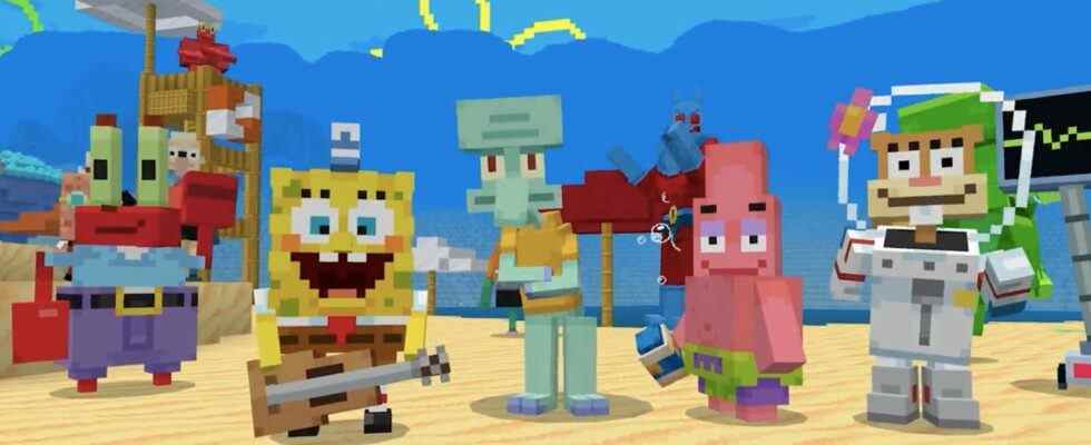Minecraft étend son monde en forme de carré avec SpongeBob DLC