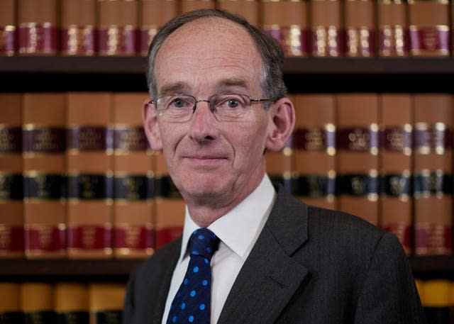 Sir Andrew McFarlane a déclaré que tous les jugements futurs sur les demandes de scellement des testaments royaux resteront fermés (Cours et tribunaux judiciaires / PA)