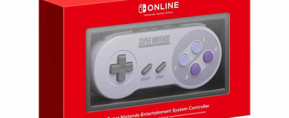 Image of a retro-style controller released for the Ninendo Switch