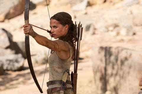 Alicia Vikander dans le rôle de Lara Croft dans Tomb Raider, 2018