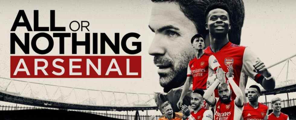 'All or Nothing: Arsenal': Prime Video sort une bande-annonce et une date de première (VIDEO)