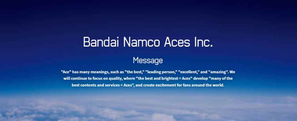 Bandai Namco et ILCA créent Bandai Namco Aces