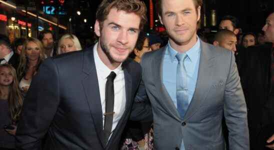Liam Hemsworth, left, and Chris Hemsworth arrive at the U.S. premiere of "Thor: The Dark World" at the El Capitan Theatre on Monday, Nov. 4, 2013, in Los Angeles. (Photo by John Shearer/Invision/AP)