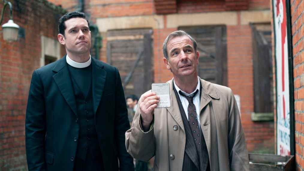 Tom Brittney comme Will Davenport, Robson Green comme Geordie Keating à Grantchester