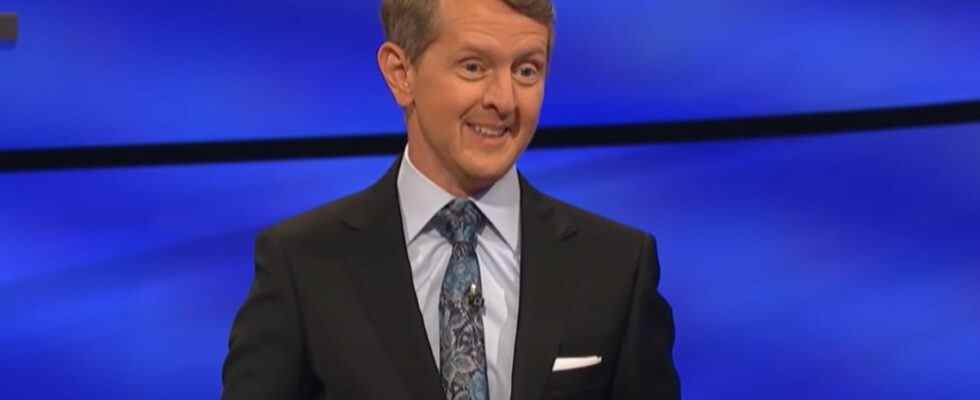 Ken Jennings hosts Jeopardy!