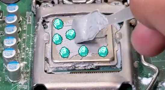Le créateur de Tiktok met des diamants dans un PC de jeu et réduit les températures du processeur