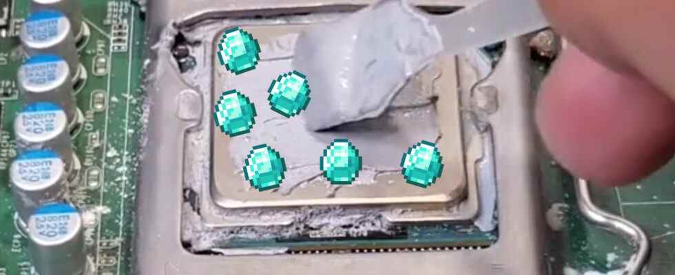 Le créateur de Tiktok met des diamants dans un PC de jeu et réduit les températures du processeur