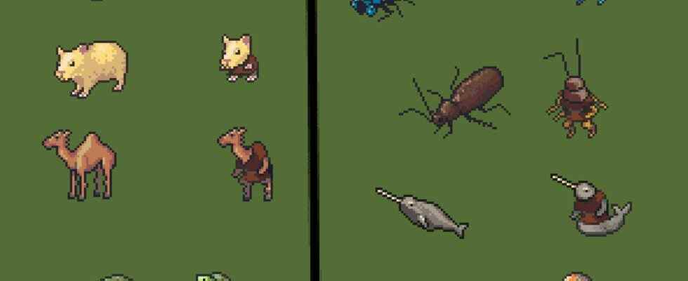 Le nouvel artiste pixel de Dwarf Fortress l'écrase avec ces adorables animaux