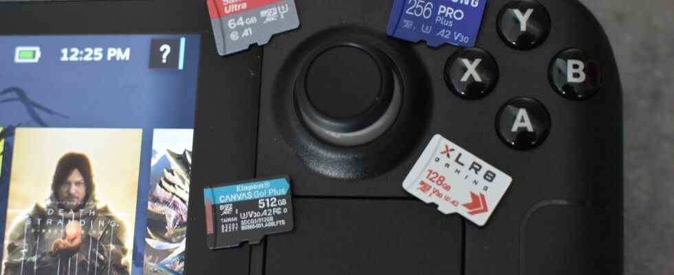 Les cartes microSD prêtes pour Steam Deck deviennent bon marché ce Prime Day