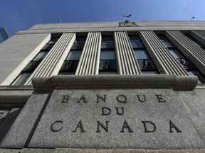 L'édifice de la Banque du Canada est vu sur la rue Wellington à Ottawa, le mardi 31 mai 2022.
