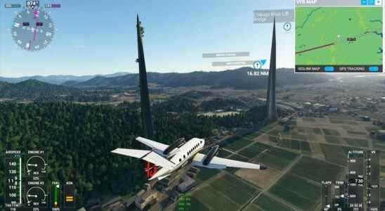 Microsoft Flight Sim a empalé le Japon avec deux flèches massives