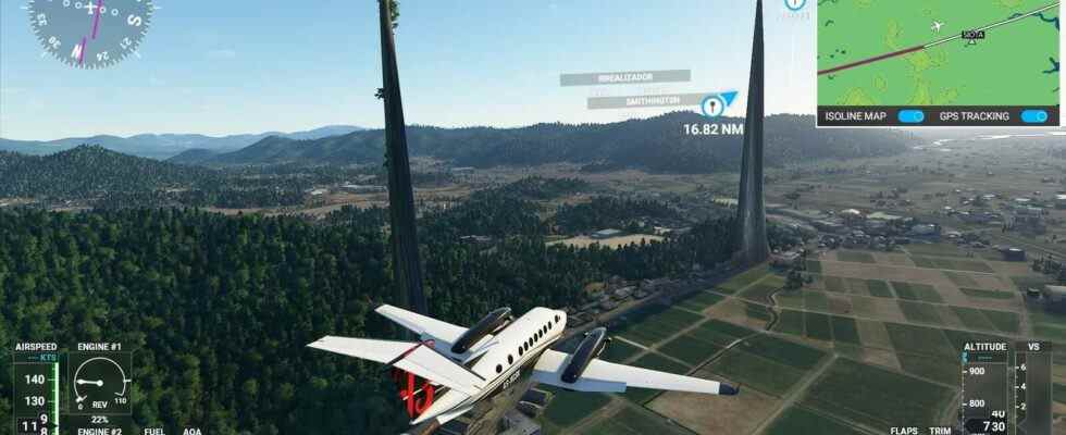 Microsoft Flight Sim a empalé le Japon avec deux flèches massives