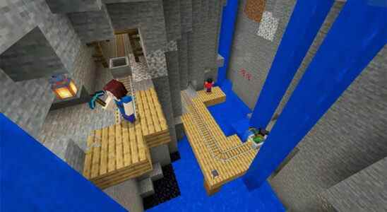 Minecraft donne aux NFT le puits de mine