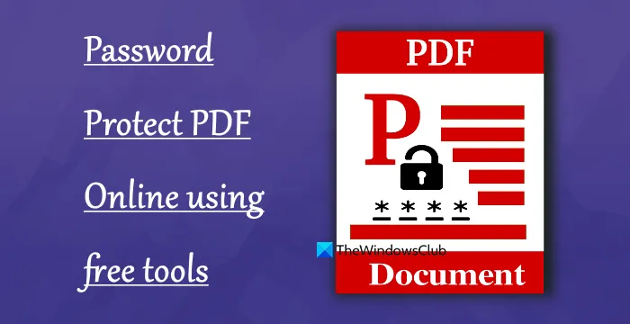 mot de passe protéger pdf en ligne outils gratuits