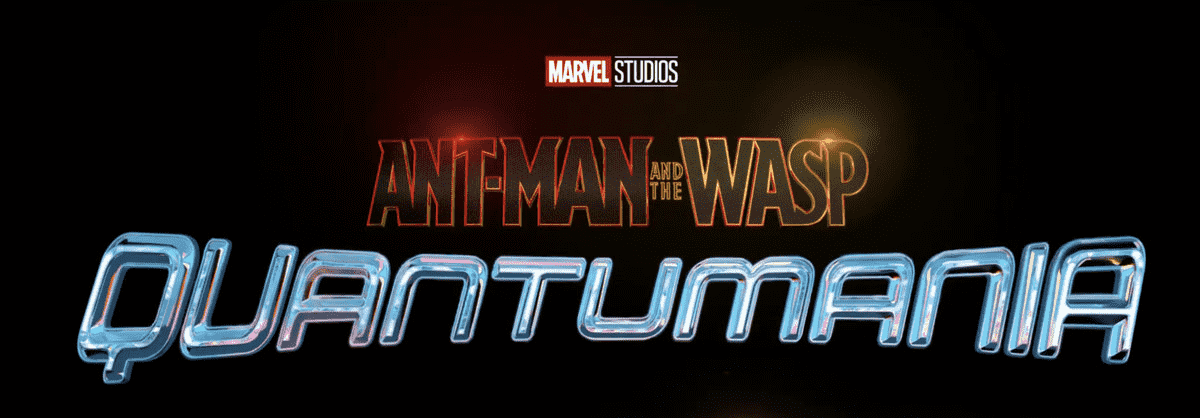 une carte de titre qui dit Ant-Man &  La Guêpe : Quantumania