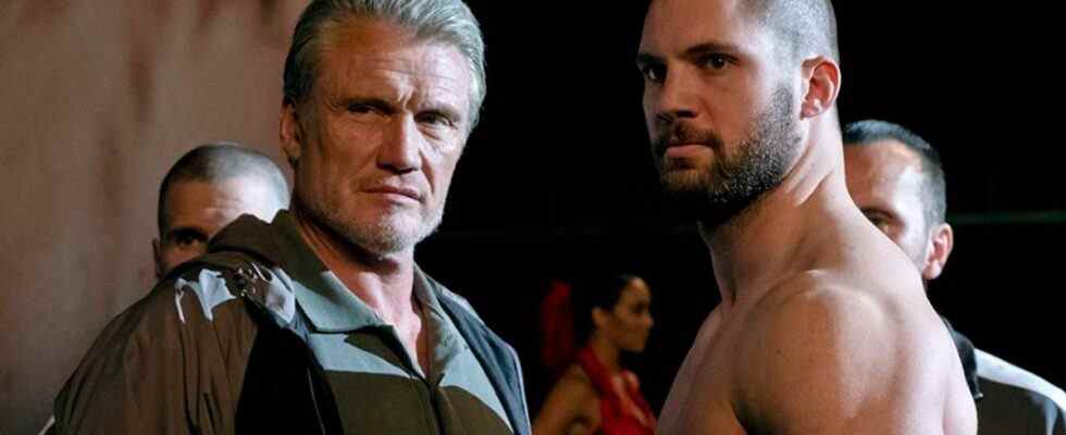 Dolph Lundgren and Florian Munteanu in Creed II