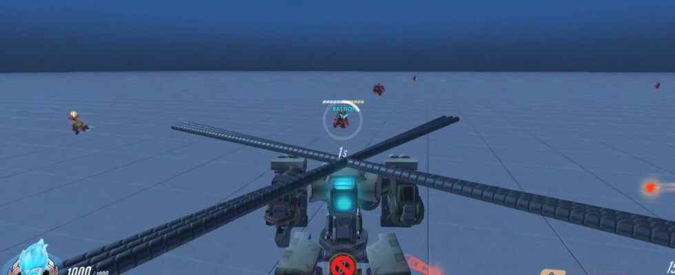 Overwatch's Bastion obtient le buff d'hélicoptère d'attaque dont il n'a jamais eu besoin dans un nouveau mod