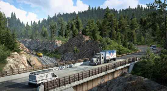 Regardez un trajet de 30 minutes à travers la magnifique extension Montana d'American Truck Simulator